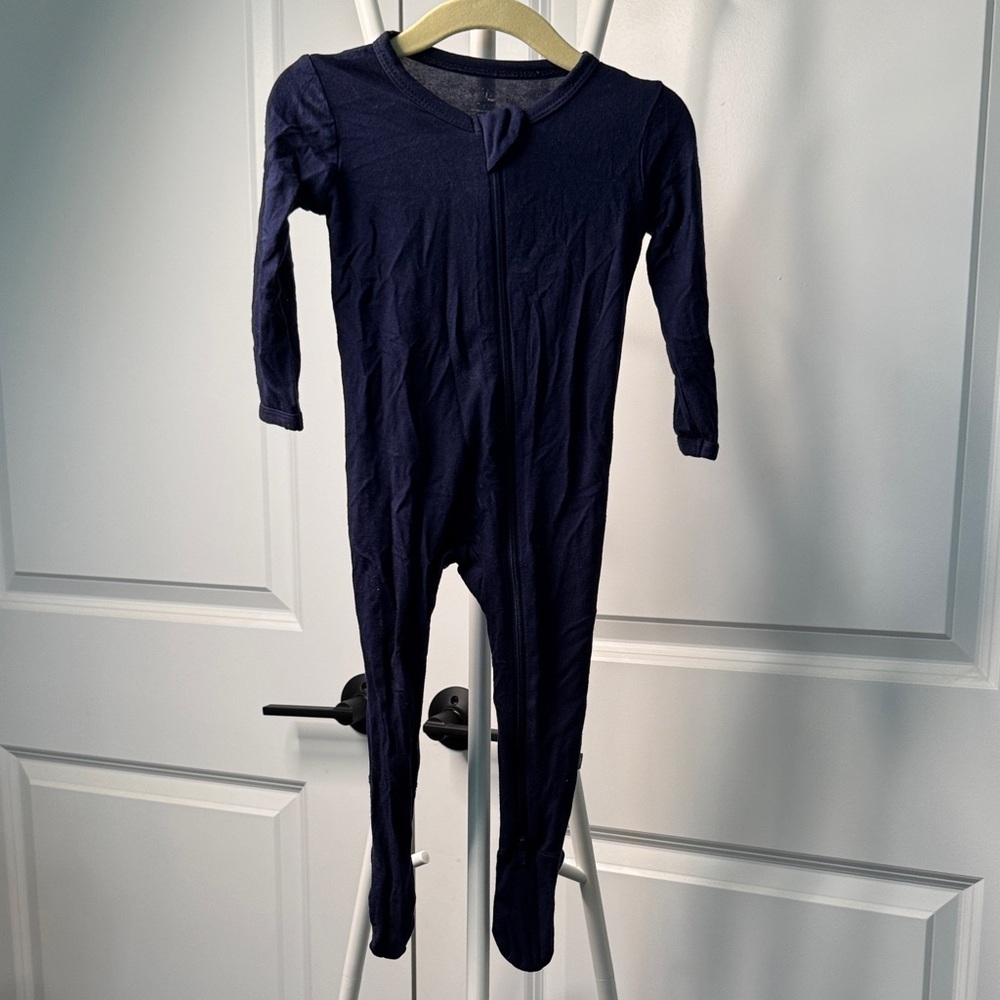 Kyte Baby - Navy Blue Footie Pajamas - One Piece 6M-12M